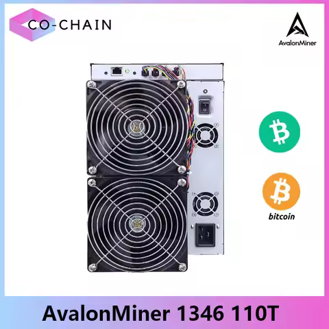 Avalon Miner A1346 110Th/s 3300W Bitcoin Miner Avalon A1346 BTC Miner With PSU Avalon Bitcoin Mining