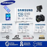 Samsung Evo Plus 128GB/256GB/512GB/1TB Micro SD 130MB/s V30 A2 4K Switch/Phone/CCTV