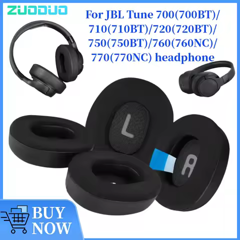 ZUODUO Leather Sleeve Cooling Gel Earpad for JBL Tune 700(700BT)/710(710BT)/720(720BT)/750(750BT)/76