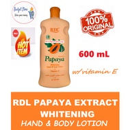 RDL Papaya Extract Whitening Hand and Body Lotion - 600 mL