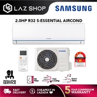 Samsung 2.0HP S-Essential R32 Non-Inverter Air Conditioner AR18TGHQABUNME | Aircond | Air Cond | Penghawa Dingin