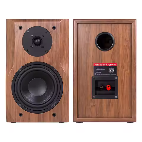 6.5 Inch Passive Speaker 25~200W Bookshelf Speakers 4Ohm HIFI Audio Wooden Loudspeaker For Home Thea