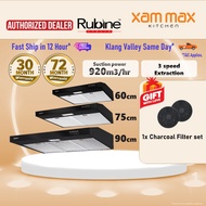 (PM FOR SHIP TODAY) XAMMAX Rubine - Genoa Slim Cooker Hood + Hob GENOA60 / GENOA75 / GENOA90 Cooktop