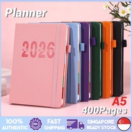 SG 2026 Planner A5 Monthly Daily Planner JAN.2026 to DEC.2026 Premium Thick Paper for School Work Of