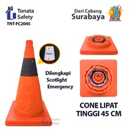 Foldable Traffic Cone Emergency 45 cm Traffic Cone/ FoldingLintas