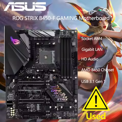 ASUS ROG Strix B450-F Gaming Motherboard (ATX) AMD Ryzen 2 AM4 DDR4 DP HDMI M.2 USB 3.1 Gen2 B450