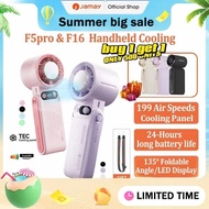 JAMAY F5Pro Turbo Cooling Portable Fan | Strong Wind Mini Handheld Fan | 6000mAh Battery | 199 Speed