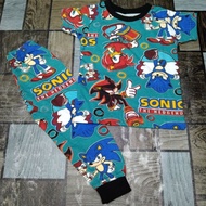 pyjamas kids baju tidur kanak-kanak Sonic