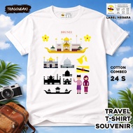 BRUNEI Souvenir T-SHIRT BRUNEI 9TAG made of 24s combed cotton