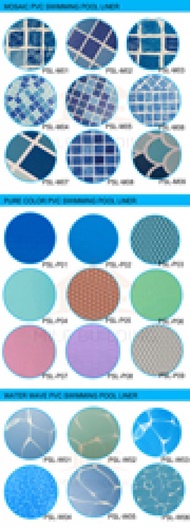 Factory Supply 1.5mm Waterproof Mosaic PVC Liner Plastic Vinyl Swimming Pool Liner