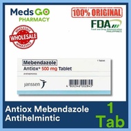 HL`i<ANTIOX#KB%g`1;I`Tablet;eN`Mebendazole;vz`500mg;hy`-;nq`Antihelmintic for Human, Deworm
