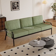 Double Sofa Nordic Rest Area Three-Seat Fabric Clothing Store Furniture Simple Small Apartment Solid
