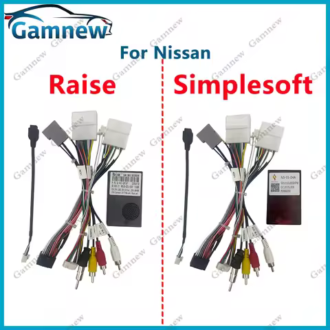 Car Wiring Harness Adapter Canbus Box Android Radio Power Cable For Nissan Kicks X-Trail Qashqai G-R
