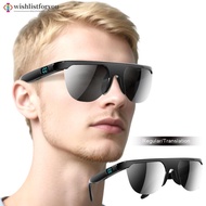 Wishlistforyou Smart Bluetooth Glasses with Interchangeable Clear Lenses Bluetooth 6.0 Open Ear Outd
