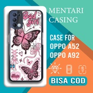 Oppo A52 A92 Case [ BUTTERFLY ] Oppo A52 A92 Casing Hardcase Softcase Glossy