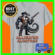 Funny Alligator Alcatraz Florida Everglades Prison T-Shirt xs-3xl  