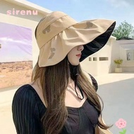 SIRENU Bucket Hat Outdoor Summer Panama Hat UV Protection Foldable Sunshade Hat