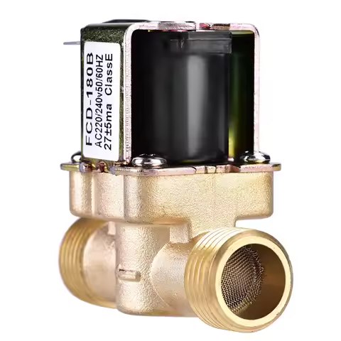 1/2" AC 220V Normally Closed Brass Electric Solenoid Magnetic Valve For Water Control AC Water Valve