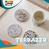 🇸🇬 Terrazzo Diatomite Coaster (Pack of 5) | Cup Coaster | Small Diatomite Mat