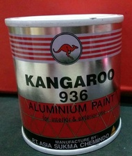 CAT MINYAK/BESI MERK KANGAROO 936 KANGGURU WARNA SILVER ALUMUNIUM 1 KG-Hosebuild