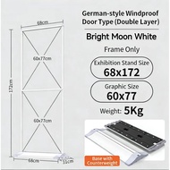 ​[Ready Stock] German Double-Layer Door Type Poster Stand Windproof Papan Iklan