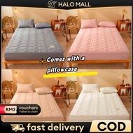 Soy Fiber Quilted Cadar Queen Mattress Protector Cover Topper Cotton Mattress Cover Single Queen King Size Washable床垫保护套