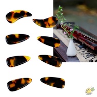 WXDX.TH 8PCS Guzheng Nail Covers, Tortoiseshell Transparent Blue Color Plastic Guzheng Finger Picks,