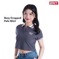 BNY LADIES' BOXY CROPPED POLO SHIRT (247)