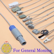 6p Umum GMI G2A,G3A,G3C,G3D,G3F,G3G,G3H,G3L,G6A,G6Aplus,G9L Monitor Digital PD Spo2 Kabel Sensor unt