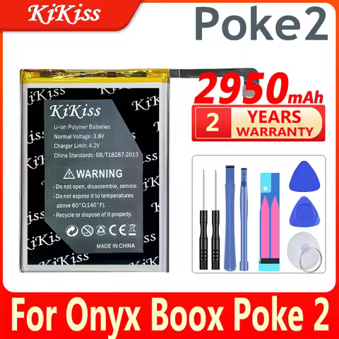 KiKiss 2950mAh CLP255875 For Onyx Boox Poke2 / Boox Poke3 Battery For Onyx Boox Poke 2 / Boox Poke 3