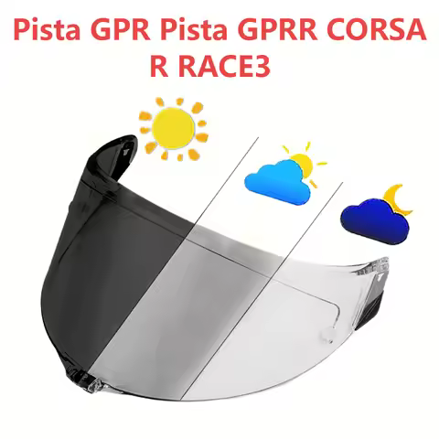 PISTA Photochromic Visor for AGV Pista GPR Pista GPRR CORSA R RACE3 Helmet Face Shield Lens Durable 
