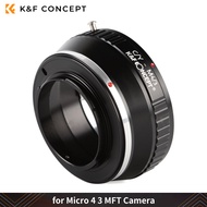 K&F Concept Lens Mount Adapter Minolta A / Sony A NIK(S) T2 L/R M39 Contax Yashica C/Y Lens to Micro