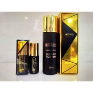 Botol Perfume 30ML Hitam Tutup Gold