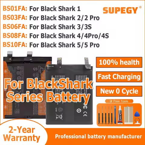BS01FA BS03FA BS08FA BS10FA Battery For Xiaomi Black Shark 1 2 3 3s 2 pro Black Shark 4 pro 4S 5 Pro