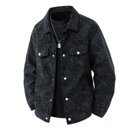 M-8XL Plus Size Jacket Men Spring Autumn New Style Lapel Top Corduroy Casual All-Match Jacket