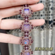 Bracelet Crystal Bracelet Luxury Retro Versatile Manor Niche Material Strap East Beaded Material OQR
