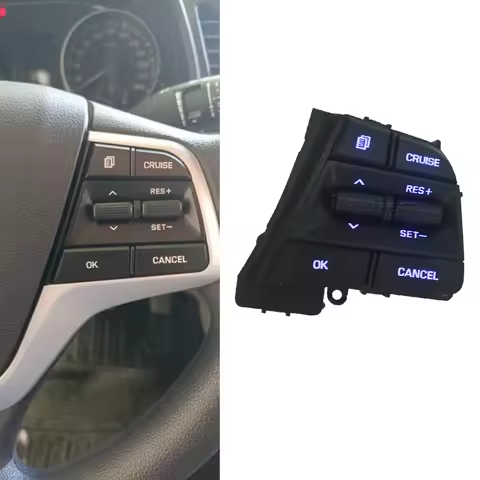 Right Side With Backlight Multifunctional Steering Wheel Cruise Control Switch Button For Hyundai El