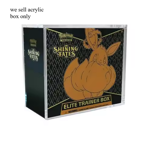 Acrylic Case Display Case Collector Protector ETB Showcase Magnetic Lid Protector with Strong Magnet