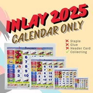 (5 inch / 3 inch) Inlay Wall Calendar 2026 | Inlay Kalendar Dinding 2026