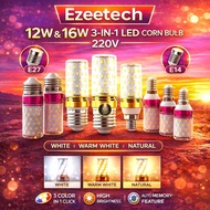 3-COLOR CORN LIGHT 12W/16W E14 E27 CANDEL LED CANDLE LIGHT 3 COLORS