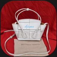 Bottega Veneta White Mini Arco Sling Bag