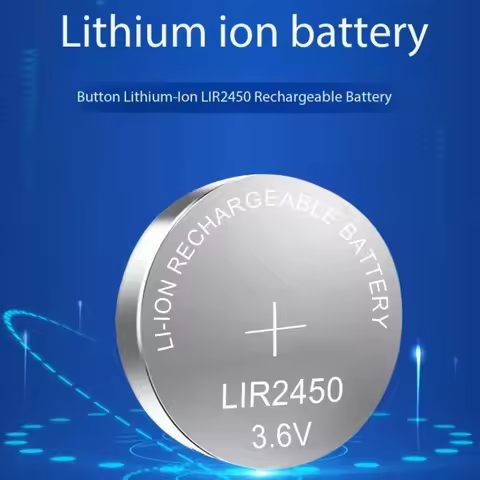 2-10PCS 3.6V LIR2450 Lithium Ion Battery Rechargeable battery replace CR2450