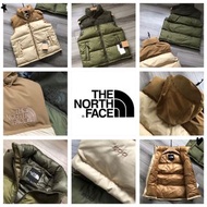 The North Face 新款1996 Nuptse 96款刺繡logo拼接羽絨馬甲連帽背心 (男女同款)