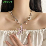 AEROGEM  Necklace, Bohemia Exaggerate Starfish Pendant Necklace, Trendy Delicate Sweet  Clavicle Cha
