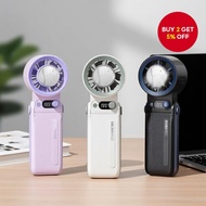 F5PRO Foldable Fan, 199 Speeds, Neck Wearable, Bladeless, 8000mAh ABS, Mini USB Portable Cooling Fan