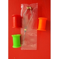 FISHING GOLD FLARED BOBBIN HOLDER AND EMPTY SPOOL FOR TYING JIGGING ASSIST FLY HOOK