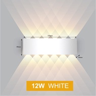 ในร่ม2W 4W 6W 8W LED โคมไฟติดผนัง AC100V/220V อลูมิเนียมตกแต่งผนังเชิงเทียนห้องนอน LED แสงในร่มและกล