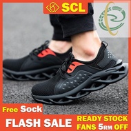 Ai3 [SCL] Safety Construction Site Work Shoes For Man Thick Rubber Bottom Anti-smashing Anti-piercin