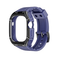 เคส + สายรัดสำหรับสายคาด Apple Watch อัลตร้า49มม. ชุดดัดแปลงเคส TPU สร้อยข้อมือชุดสายรัดสำหรับ Iwatch ยางกีฬาพิเศษ49มม.