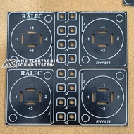 PCB Socket SPEAKON of 2 FR1 Material 3.2x6.8cm